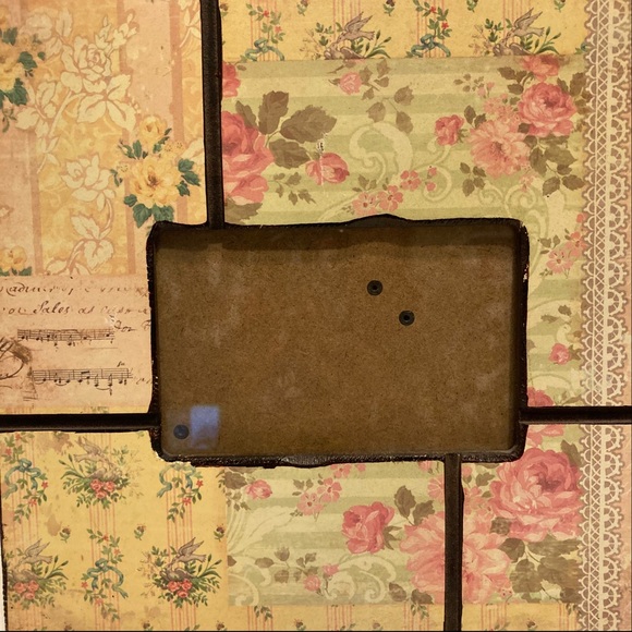 Shabby Chic 10x10 Tabletop Floral Picture Frame w/ 4x6” Picture Space - Picture 7 of 7